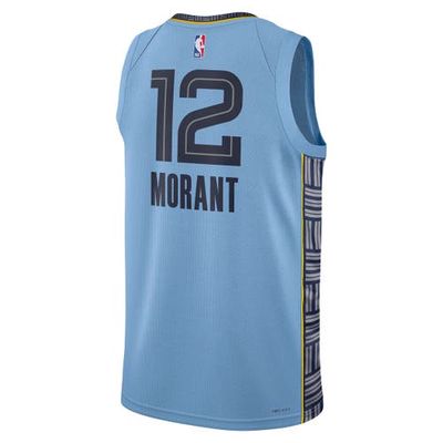 Unisex Jordan Brand Ja Morant Light Blue Memphis Grizzlies Swingman Jersey - Statement Edition