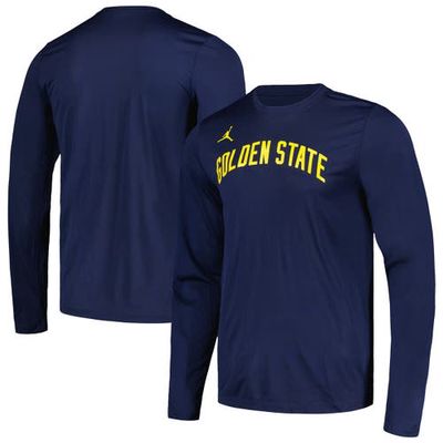 Unisex Jordan Brand Navy Golden State Warriors Statement Edition Legend Performance Long Sleeve T-Shirt