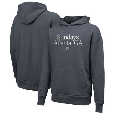 Unisex Majestic Threads Gray Atlanta Falcons Sundays Pullover Hoodie