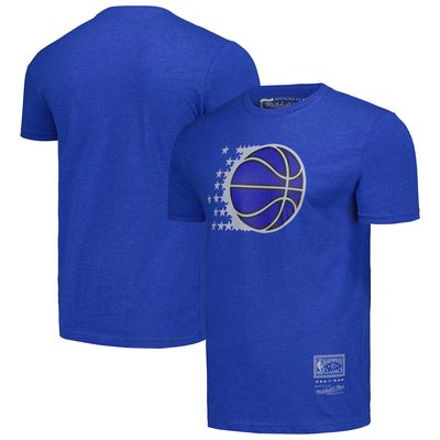 Unisex Mitchell & Ness Blue Orlando Magic Hardwood Classics MVP Throwback Logo T-Shirt