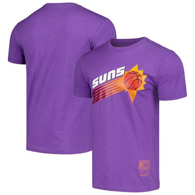 Unisex Mitchell & Ness Purple Phoenix Suns Hardwood Classics MVP Throwback Logo T-Shirt