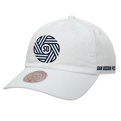 Unisex Mitchell & Ness White San Diego FC Flow Adjustable Dad Hat