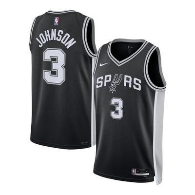 Unisex Nike Keldon Johnson Black San Antonio Spurs Swingman Jersey - Association Edition