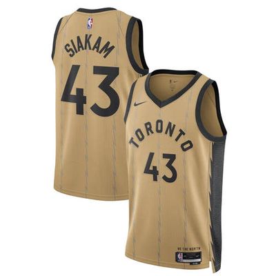 Unisex Nike Pascal Siakam Gold Toronto Raptors 2023/24 Swingman Jersey - City Edition