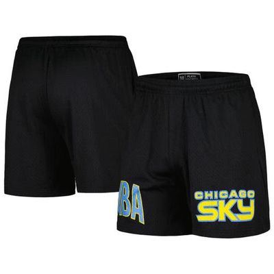 Unisex Playa Society Black Chicago Sky Mesh Shorts