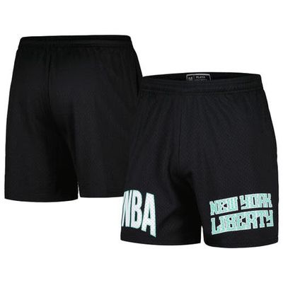 Unisex Playa Society Black New York Liberty Mesh Shorts