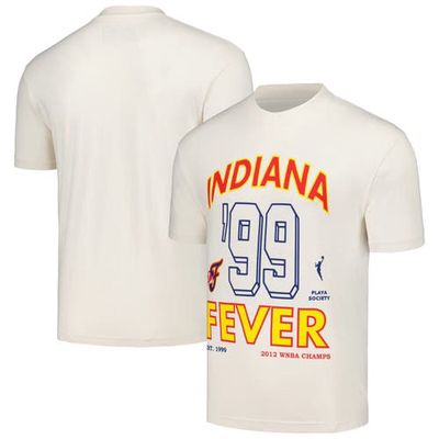 Unisex Playa Society Cream Indiana Fever WNBA Vintage Wash T-Shirt