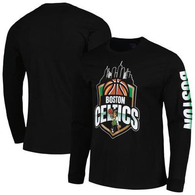 Unisex Stadium Essentials Black Boston Celtics NBA Crest Long Sleeve T-Shirt