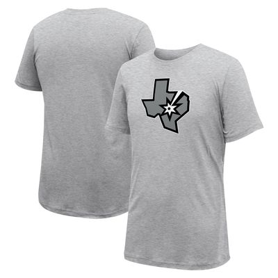 Unisex Stadium Essentials Gray San Antonio Spurs Primary Logo T-Shirt