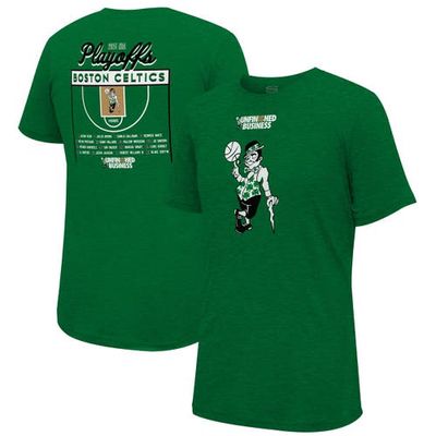 Unisex Stadium Essentials Heather Kelly Green Boston Celtics 2023 NBA Playoffs Roster T-Shirt