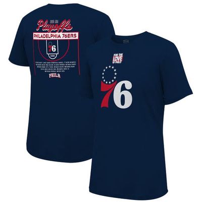Unisex Stadium Essentials Navy Philadelphia 76ers 2023 NBA Playoffs Roster T-Shirt