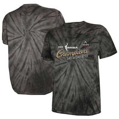 Unisex Stitches Black Las Vegas Aces 2023 WNBA Finals Champions Tie-Dye T-Shirt