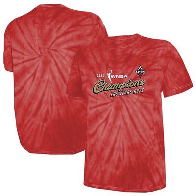 Unisex Stitches Red Las Vegas Aces 2023 WNBA Finals Champions Tie-Dye T-Shirt