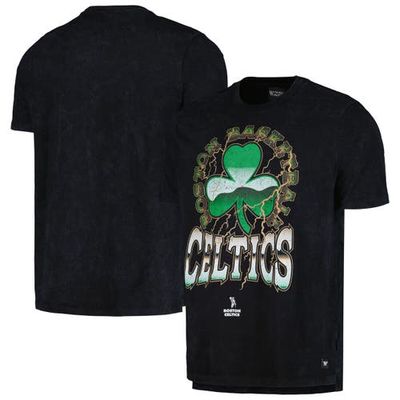 Unisex The Wild Collective Black Boston Celtics Tour Band T-Shirt