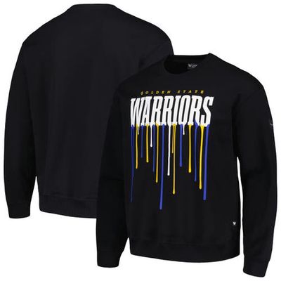 Unisex The Wild Collective Black Golden State Warriors Drip Pullover Sweatshirt