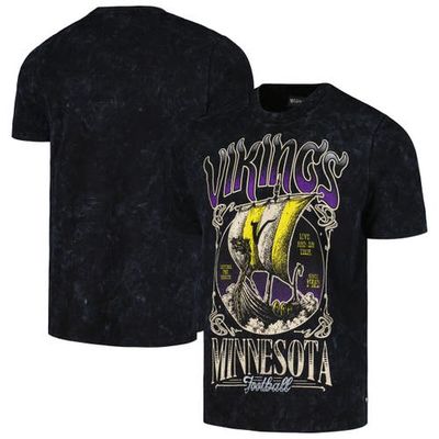 Unisex The Wild Collective Black Minnesota Vikings Tour Band T-Shirt