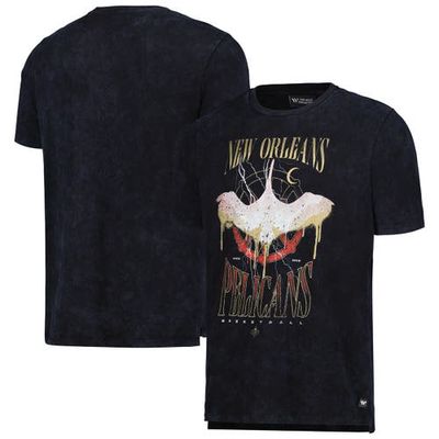 Unisex The Wild Collective Black New Orleans Pelicans Tour Band T-Shirt