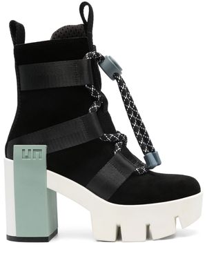 United Nude Grip Nomad II 100mm strap-detail ankle boots - Black