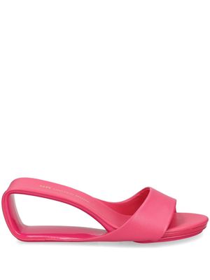 United Nude Mobius 65mm faux-leather mules - Pink