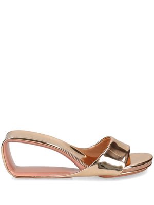 United Nude Mobius 65mm metallic mules - Pink