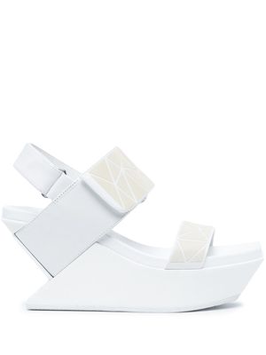 UNITED NUDE open-toe wedge sandals - White