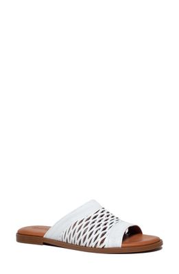 Unity in Diversity Teresa Slide Sandal in White 