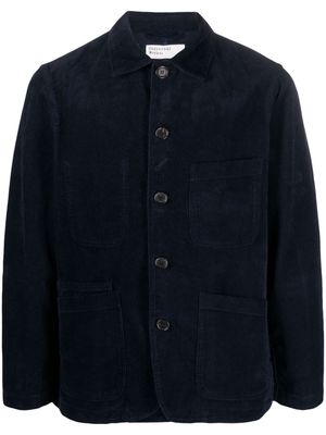 Universal Works Bakers corduroy shirt jacket - Blue
