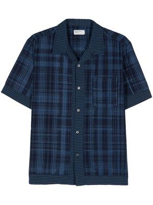 Universal Works Border Road check-pattern shirt - Blue