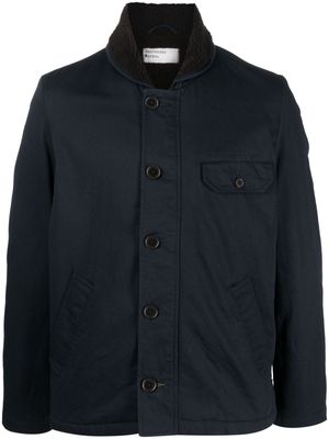 Universal Works button-up cotton shirt jacket - Blue