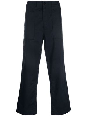 Universal Works Fatigue straight-leg trousers - Blue