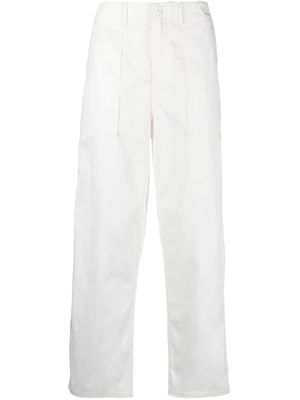 Universal Works Fatigue straight-leg trousers - White