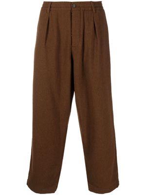 Universal Works mid-rise wide-leg trousers - Brown