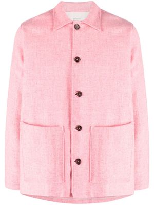 Universal Works Travail button-fastening overshirt jacket - Pink