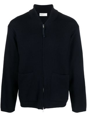 Universal Works zip-up knitted cardigan - Blue