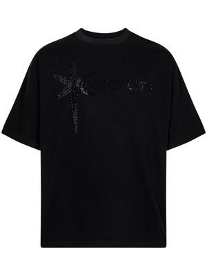 Unknown UK Star Logo rhinestone-embellished T-shirt - Black