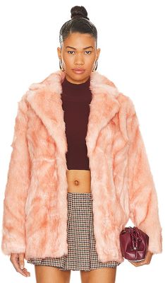 Unreal Fur Elba Blazer in Pink