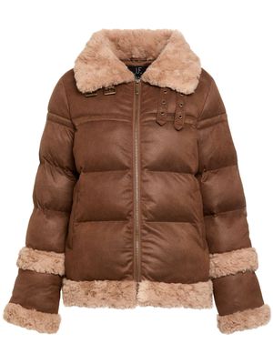 Unreal Fur faux-fur puffer jacket - Brown
