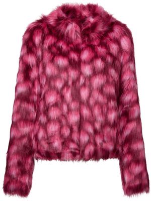 Unreal Fur Glow faux-fur jacket - Pink