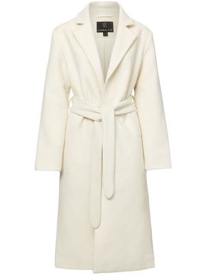 Unreal Fur Love Affair belted wrap coat - White