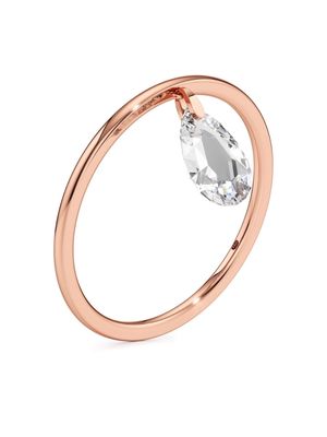 UNSAID 18kt rose gold diamond band ring - Pink