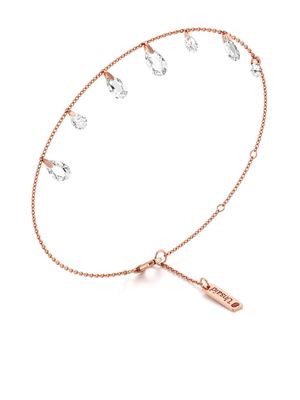 UNSAID 18kt rose gold Tear Charm diamond bracelet