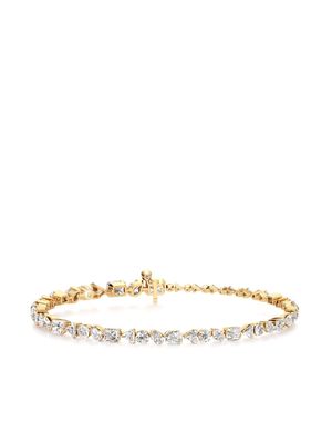 UNSAID 18kt yellow gold Meta Tennis diamond bracelet