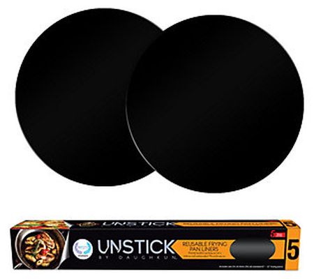 Unstick Set of 4 Reusable Frying Pan Liners