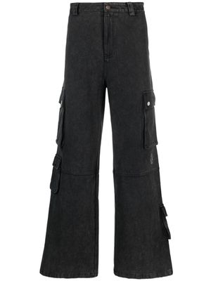 UNTITLED ARTWORKS straight-leg cargo jeans - Black