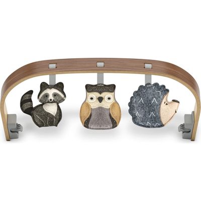 UPPAbaby Forest Fun Toy Bar for Mira 2-in-1 Bouncer in Grey/Walnut Wood 