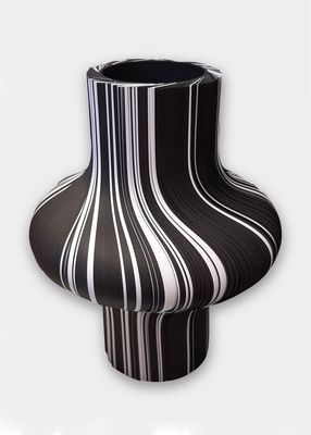 Upside Down 9.8" Vase, Black