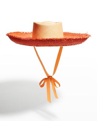 Upturn Seashells Straw Beach Hat