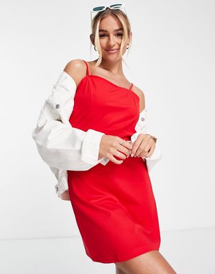 Urban Revivo a-line mini dress in Red