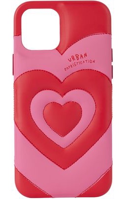 Urban Sophistication Pink & Red 'The Dough' iPhone 12/12 Pro Case