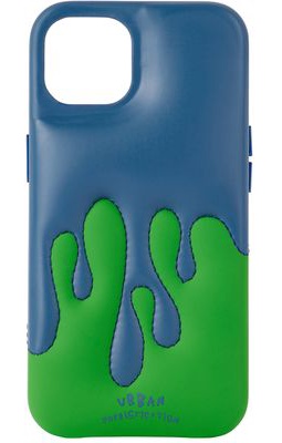 Urban Sophistication SSENSE Exclusive Blue & Green 'The Dripping Dough' iPhone 13 Case